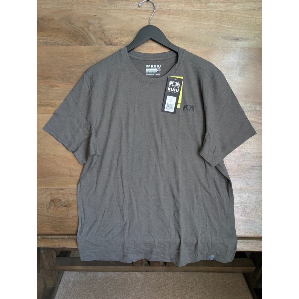 NWT KUIU Ultra Merino 120 LT SS Crew T-Shirt Mens XL Gray Short Sleeve Pullover